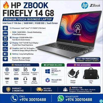HP ZBook Firefly 14 G8 | Touch | i7 11th Gen | 16GB | 512GB SSD | - 6