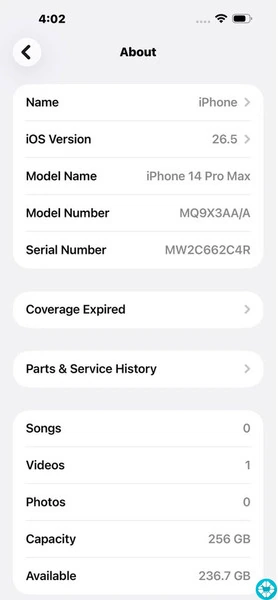 iPhone 14proMax 256gb💜 - 8/8