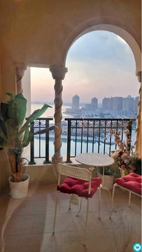 🚨 Only 1 Month Available | Beachfront Studio with Balcony, Jacuzzi & Sauna | The Pearl! 🌊☀️