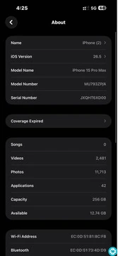 iPhone 15 Pro Max 84% 256GB Natural Titanium - 3