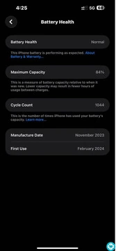 iPhone 15 Pro Max 84% 256GB Natural Titanium - 4