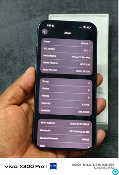 IPHONE 17 PRO MAX 512GB BATTERY 🔋 99% - 6