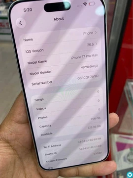 IPhone 17 promax 256Gb Arabic 8 months warranty - 4